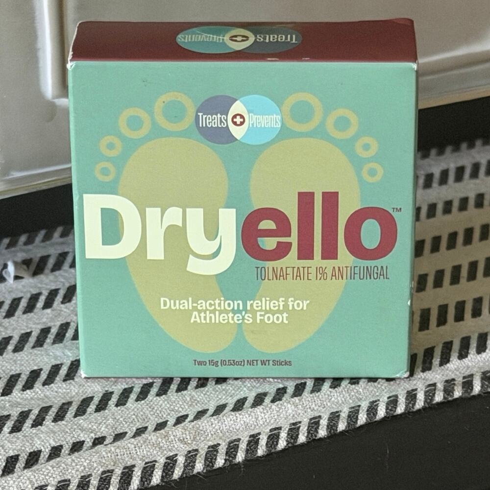 Dryello Athlete's Foot Treatment Stick Tolnaftate 1% Antifungal 2-Pack New Box